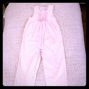 Gymboree pink gingham one piece romper